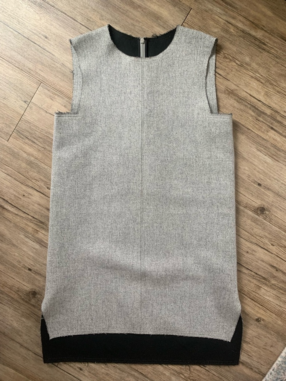 COS Sleeveless Gray Wool-blend Dress, size 8